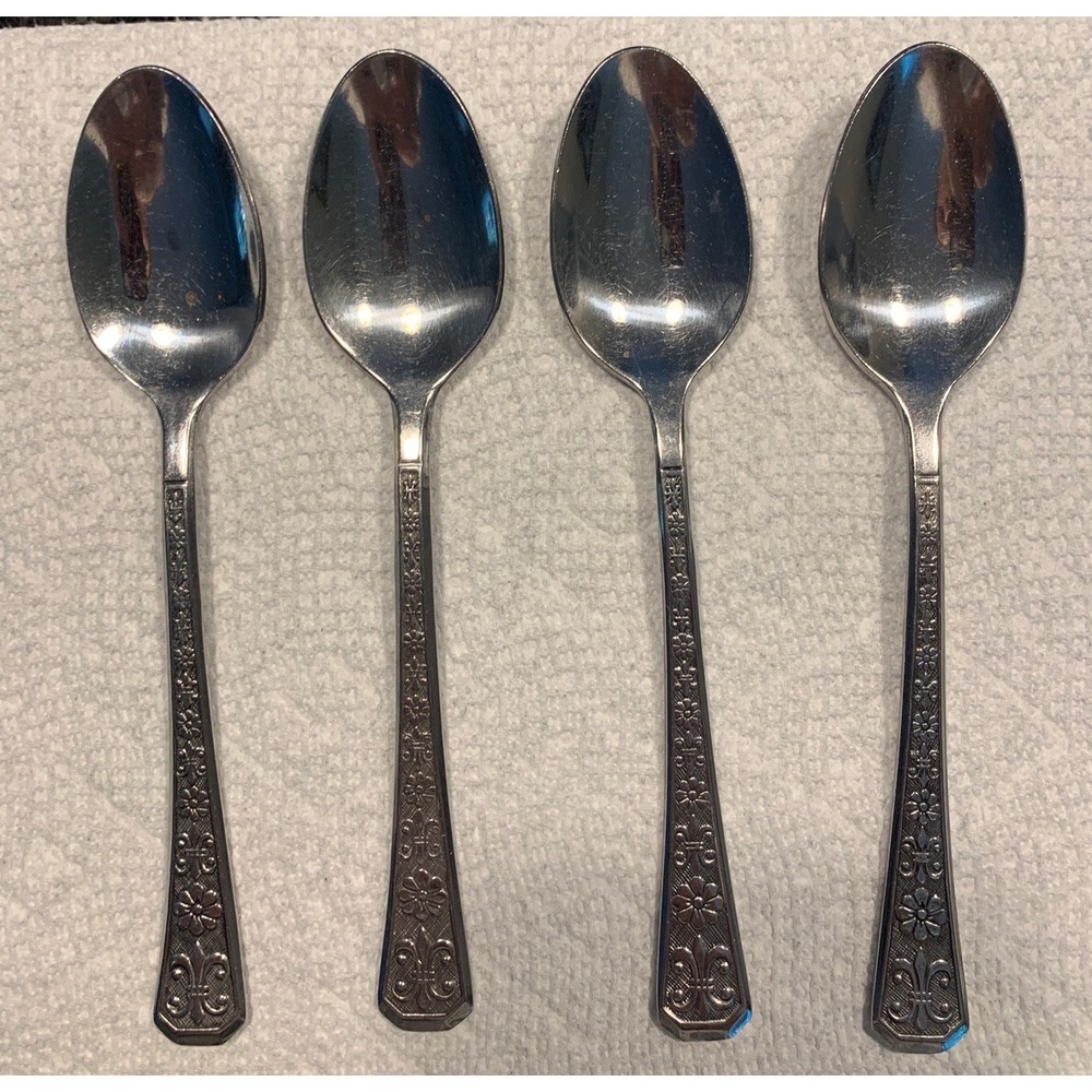 Interpur FLORENZ 8 Eight Petal Stainless 4 Teaspoons Korea